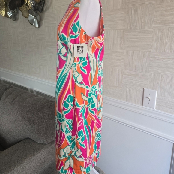 Anne Klein Pink Coral Multi Dress NWT - Picture 3 of 8